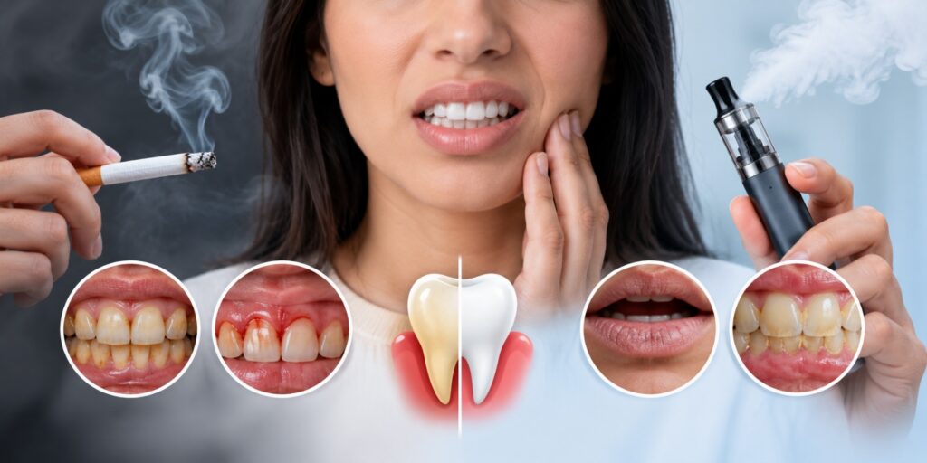 How Smoking and Vaping Affect Your Teeth and Gums